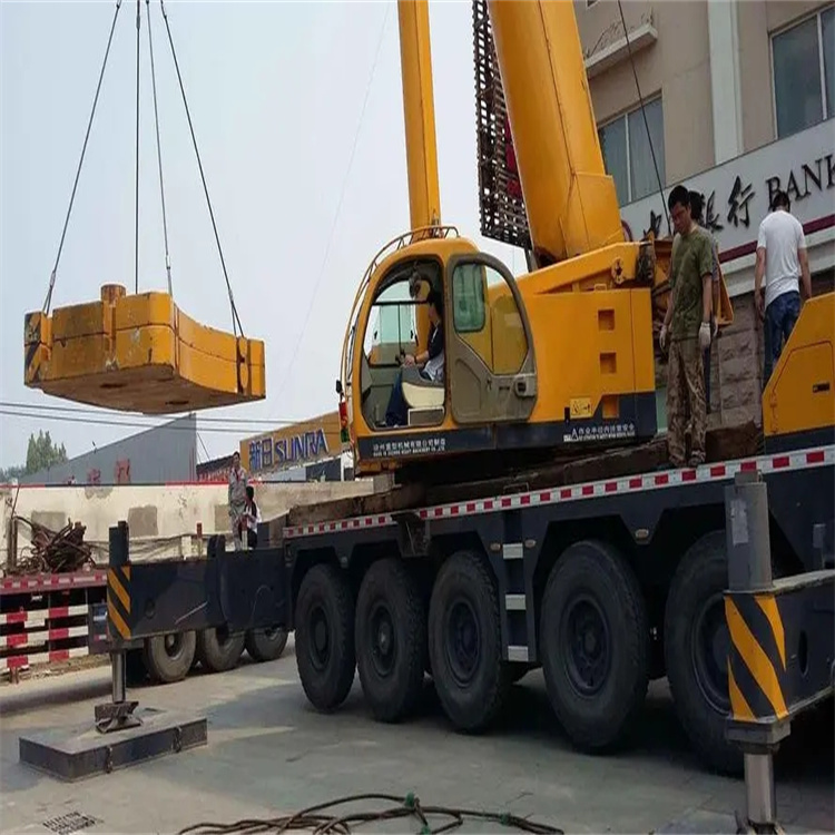 丹阳当地吊车出租|机器吊装|75吨|工厂搬迁服务